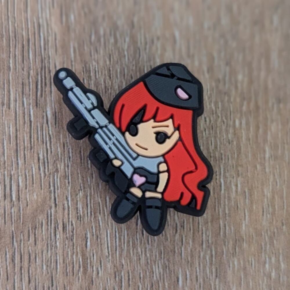 4 for $10 - Mix n Match Military Girl Tactical Croc Charm Jibbitz Halloween
